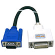 DVI-I(��) to VGA 15pin(��)���̺� 0.25M DVI �Ƴ��α׽�ȣ�� VGA D-sub 15P ���÷��̿� ����� ���