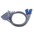 ATEN 2Mini PS/2 KVM ½ºÀ§Ä¡ 1°³ÀÇ ¸¶¿ì½º¿Í Űº¸µå, VGA¸¦ °¡Áö°í 2´ëÀÇ ÄÄÇ»Å͸¦ Á¦¾î