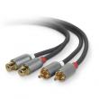 PureAV Audio Extension Cable 1.8m PureAV ����ø��� ����Ŀ���� AV20301-06, 2RCA(RCA ���׷���) �������̺�