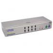 NETmate KVM 4:1 ½ºÀ§Ä¡(Audio) 4´ëÀÇ PC or Server¸¦ ÇϳªÀÇ Å°º¸µå, ¸ð´ÏÅÍ, ¸¶¿ì½º·Î °ü¸®(ÄÉÀÌºí Æ÷ÇÔ),¸¶¿ì½ºÅ¬¸¯Å·,AudioÁö¿ø