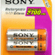 NH-AA-B2F AA size x 2 (1.2V 2700mAh Ni-MH) SONY ������ ���뷮 ���̼��� ����������