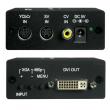 TrueAV Composite Or S-Video Or YCbCr �� DVI ��ȯ������[TCM-348(ST)] Composite(RCA)��ȣ �Ǵ� SVHS(S-Video:4��)��ȣ, YCbCr(S-Video:8��)�� ����Ż ��ȣ�� DVI��ȣ�� �������ִ� ������
