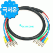 ī���� 4ä��[4RCA Or 4BNC] �������̺�(1.5M~50M) 4ä�� R+G+B+HV ��ȣ�� ä���� ������� ����ϴ� 4RCA ���̺�, 4BNC�� ���۵� ����