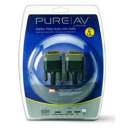 PureAV Blue DVI���̺� 1.8m